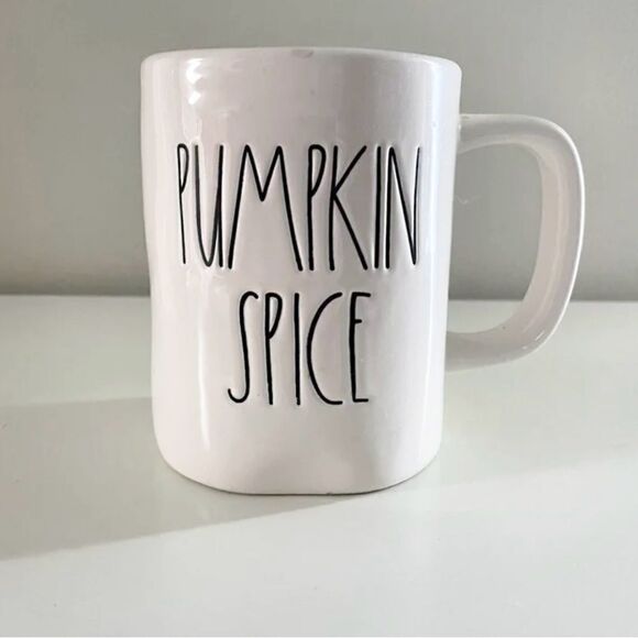 Rae Dunn M Stamped Pumpkin Spice Mug HTF *Flaw - Picture 1 of 4
